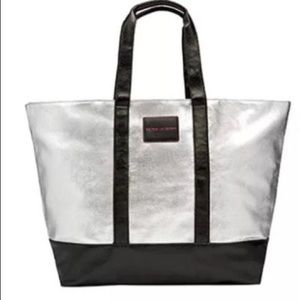 Large Silver Victoria’s Secret Tote